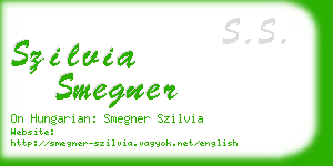 szilvia smegner business card